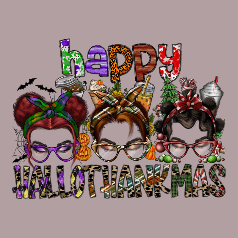 Happy Hallothanksmas Vintage Hoodie by SublimationCraftShop | Teevron
