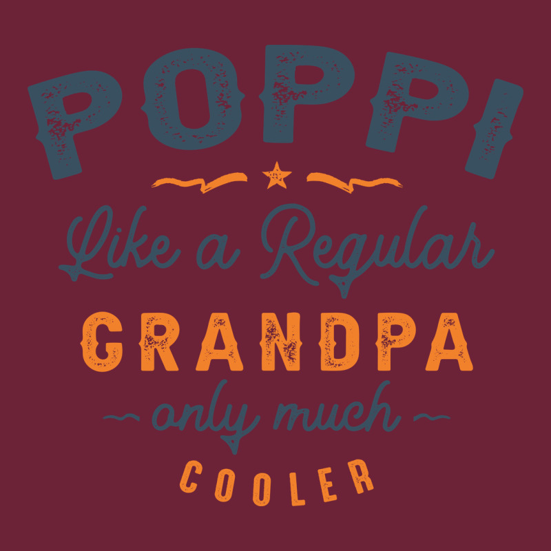 Mens Poppi Like A Regular Grandpa Funny Fathers Day Long Sleeve Tee by linhVisuals | Teevron