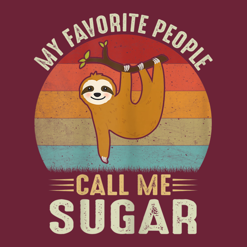 Womens My Favorite People Call Me Sugar Cute Sloth Lover Grandma Long Sleeve Tee by linhVisuals | Teevron