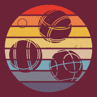 Bocce Ball T  Shirt Bocce Ball Silhouette On A Distressed Retro Sunset Long Sleeve Tee | Teevron