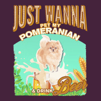 Pommeranian T  Shirt Dog Owner, Just Wanna Pet My Pommeranian & Drink Long Sleeve Tee | Teevron
