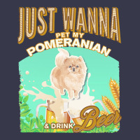 Pommeranian T  Shirt Dog Owner, Just Wanna Pet My Pommeranian & Drink Long Sleeve Tee | Teevron