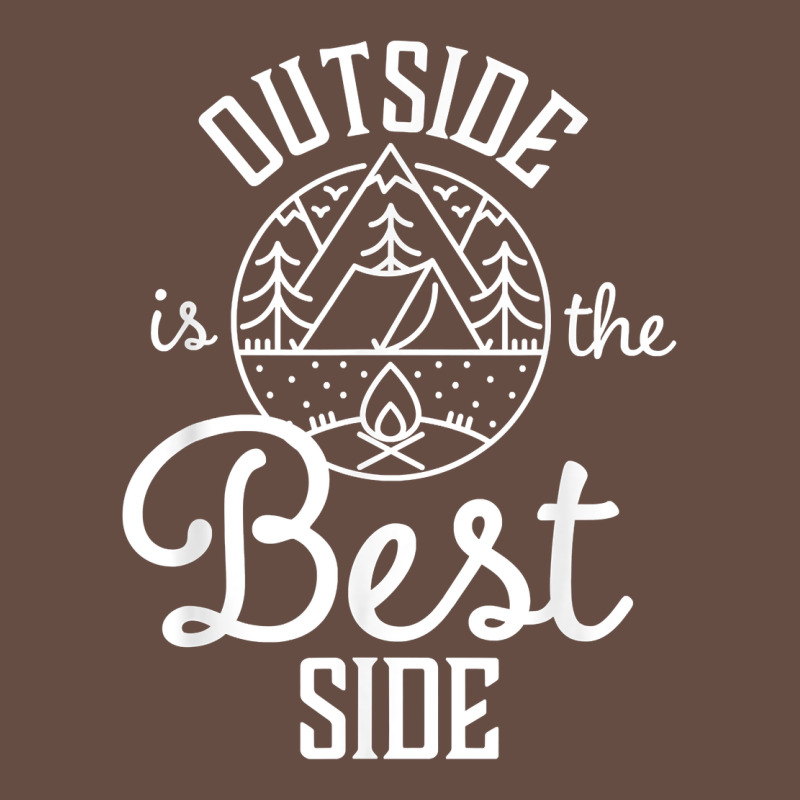 Outside Is The Best Side For Outdoor Campers And Hikers T Shirt Long Sleeve Tee by linhVisuals | Teevron