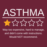 Funny Asthma Awareness One Star Rating Inhaler Wheezy Breath T Shirt Long Sleeve Tee | Teevron