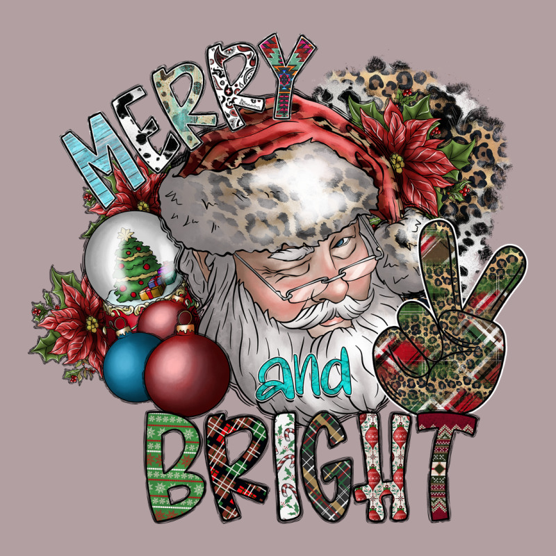 Merry And Bright Vintage Hoodie by SublimationCraftShop | Teevron