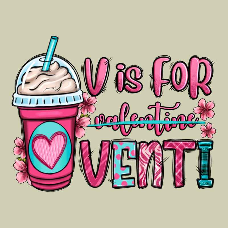 V Is For Valentine Venti Coffee Cup Heavy Core Tee by OliviaCreatesArt | Teevron