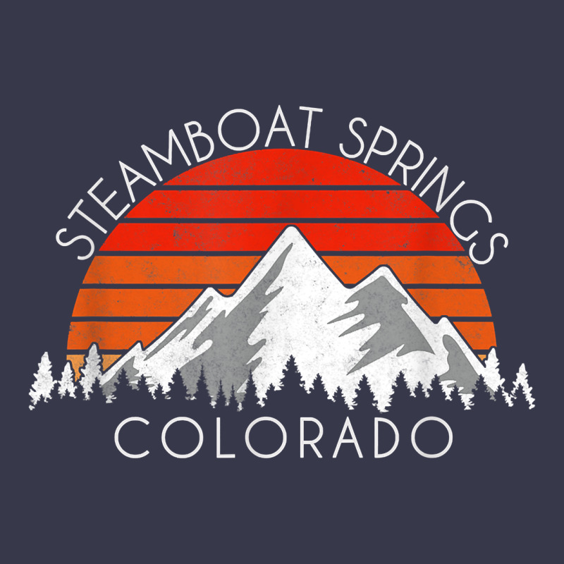 Retro Vintage Steamboat Springs Colorado Distressed T Shirt Long Sleeve Tee by linhVisuals | Teevron