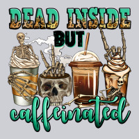 Dead Inside But Caffeinated Skeleton Coffee Cups Heavyweight Sweatshirt | Teevron