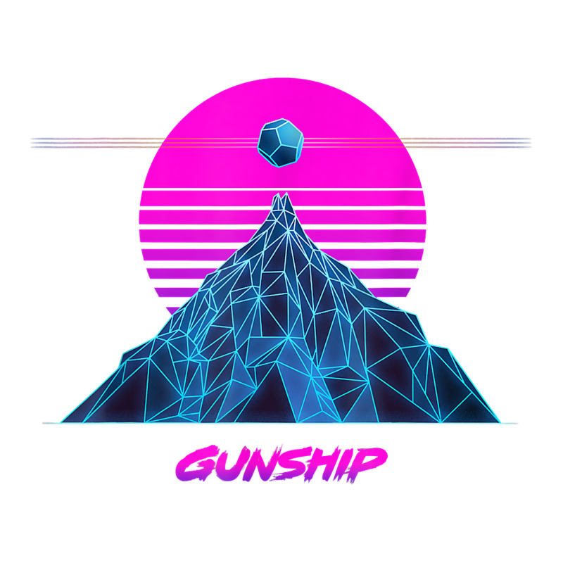 Pink Sun   Official Gunship T Shirt Long Sleeve Tee by linhVisuals | Teevron