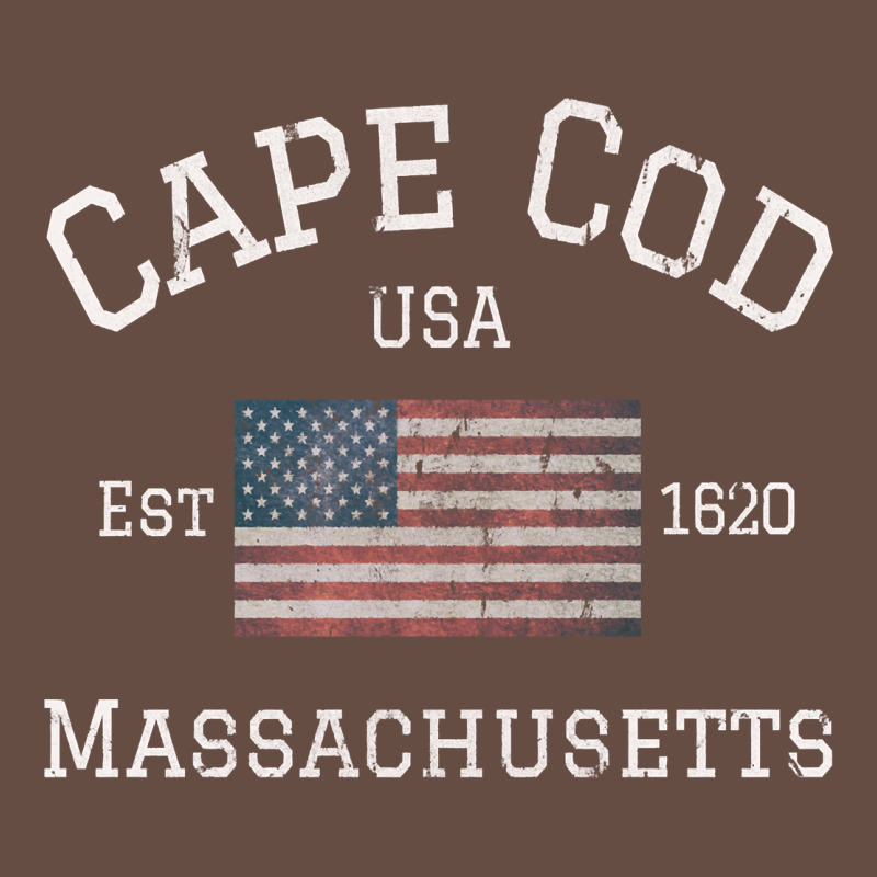 Cape Cod Massachusetts American Flag Usa Travel Vintage Pullover Hoodi Long Sleeve Tee by linhVisuals | Teevron