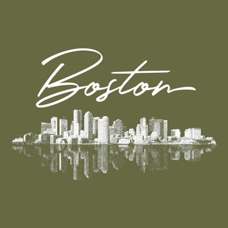 Boston Skyline T Shirt For Women, Men, Girls & Boys Long Sleeve Tee by linhVisuals | Teevron