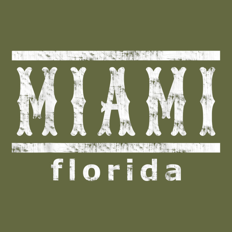 Miami Florida Souvenir T Shirt Long Sleeve Tee by linhVisuals | Teevron
