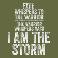 Fate Whispers To Warrior I Am The Storm Quote Gritty Fighter T Shirt Long Sleeve Tee | Teevron