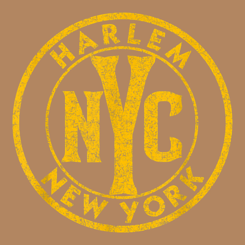Harlem New York Nyc Vintage Sign Distressed Amber Print T Shirt Long Sleeve Tee by linhVisuals | Teevron