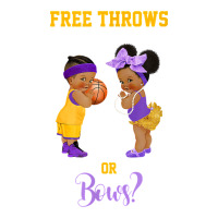 free throws or bows basketball baby gender reveal t shirt | Teevron