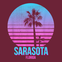 Sarasota Florida Vintage Retro Palm Tree T Shirt Long Sleeve Tee | Teevron