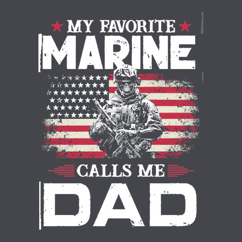 My Favorite Marine Calls Me Dad T  Shirt Father's Day Flag My Favorite Long Sleeve Tee by linhVisuals | Teevron