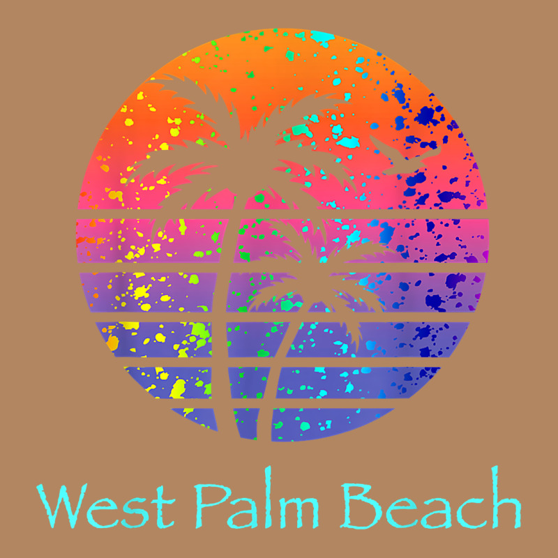 West Palm Beach Tropical T Shirt For Family Vacations Long Sleeve Tee by linhVisuals | Teevron