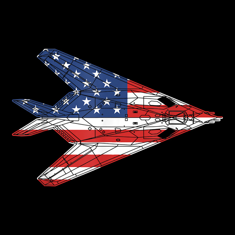 F 117 Stealth Nighthawk Aircraft American Flag F117 T Shirt Long Sleeve Tee by linhVisuals | Teevron