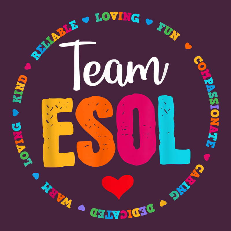 Back To School Teachers Crew Students   Team Esol Teacher T Shirt Long Sleeve Tee by linhVisuals | Teevron