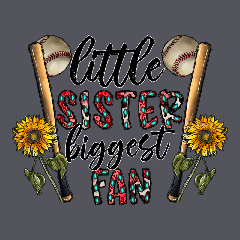 Little Sister Biggest Fan Vintage Hoodie by CowhideDigitalArt | Teevron