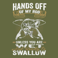 Mens Hands Off Of My Rod Bass Fishing Fisherman T Shirt Long Sleeve Tee | Teevron