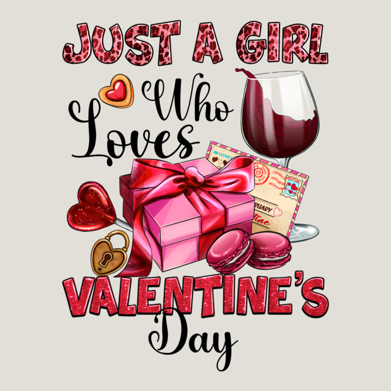 Just A Girl Who Loves Valentine's Day Heavy Core Tee by OliviaCreatesArt | Teevron