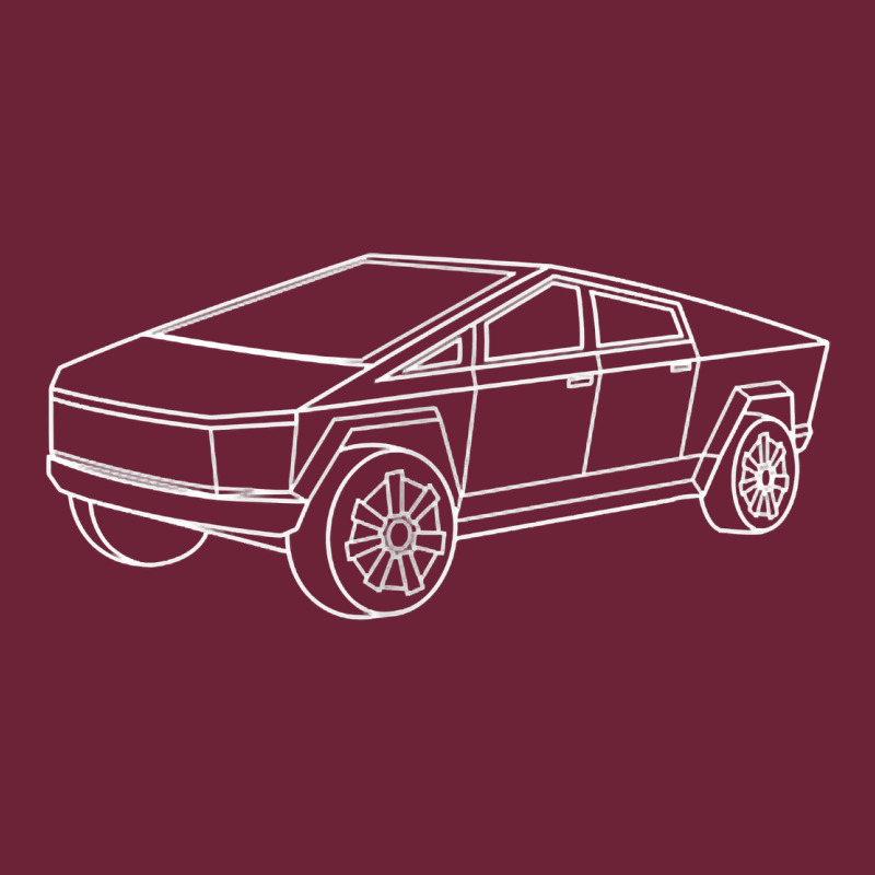 Cybertrucks Line Art Pocket Futuristic Ev Truck Cyber Design T Shirt Long Sleeve Tee by linhVisuals | Teevron