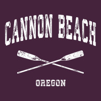 Cannon Beach Oregon Vintage Nautical Crossed Oars T Shirt Long Sleeve Tee | Teevron