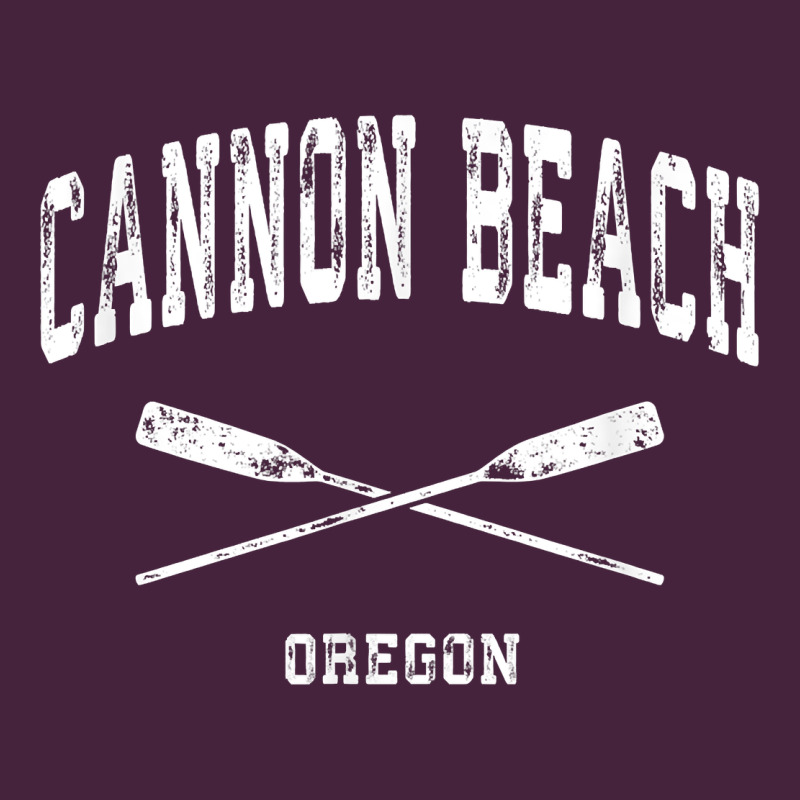 Cannon Beach Oregon Vintage Nautical Crossed Oars T Shirt Long Sleeve Tee by linhVisuals | Teevron