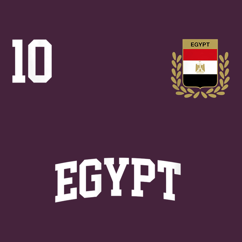 Egypt Team Sports Number 10 Soccer Egyptian Flag T Shirt Long Sleeve Tee by linhVisuals | Teevron