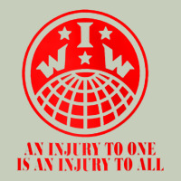 Iww Injury One Is Injury To All Front And Back Red Zip Hoodie Long Sleeve Tee | Teevron
