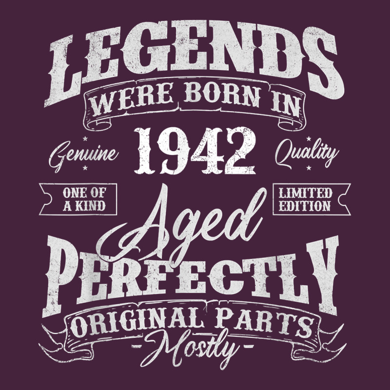 Legends Were Born In 1942 Year Of Birth Birthday T Shirt Long Sleeve Tee by linhVisuals | Teevron