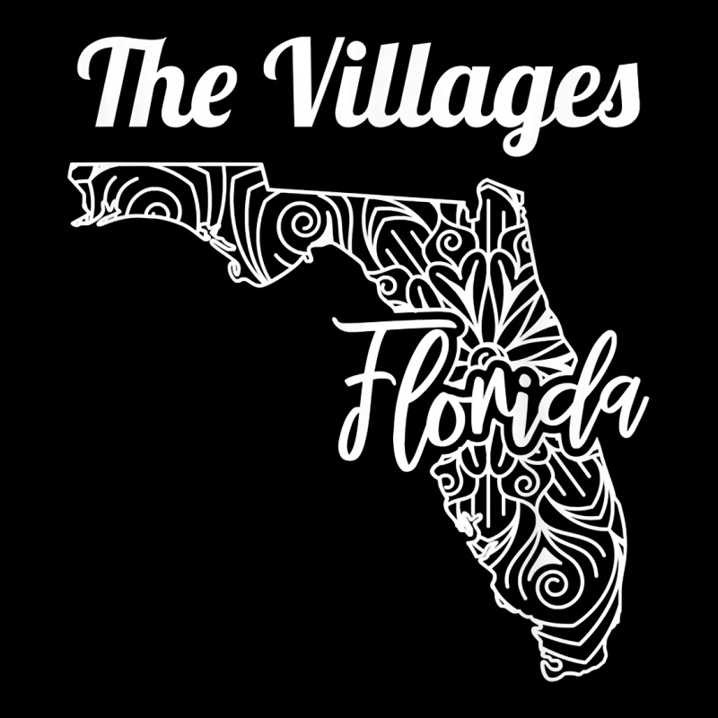 The Villages Fl   Florida City Mandala T Shirt Long Sleeve Tee by linhVisuals | Teevron