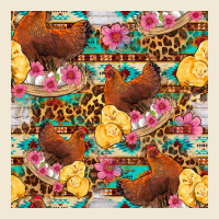 Chicken And Chicks With Flowers Seamless Pattern Premium Tee | Teevron