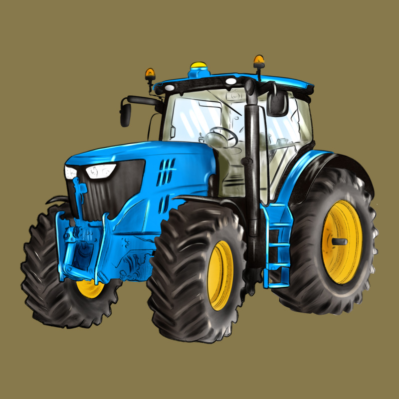 Western Farm Tractor Blue Premium Hoodie by Artiststas | Teevron