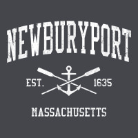 Newburyport Ma Vintage Crossed Oars & Boat Anchor Sports T Shirt Long Sleeve Tee | Teevron