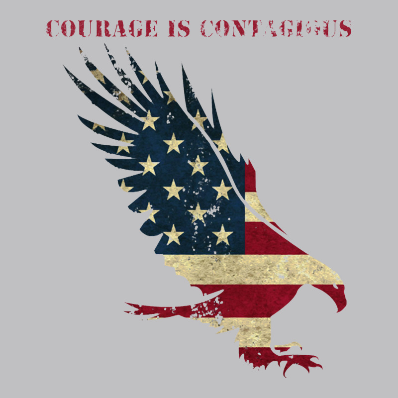 Courage Is Contagious And Eagle Long Sleeve Tee by linhVisuals | Teevron
