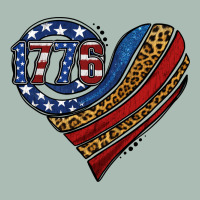 American Western Leopard Flag Heart Classic Tee | Teevron