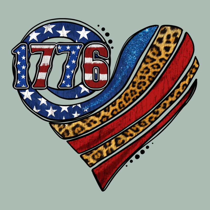 American Western Leopard Flag Heart Classic Tee by Jasminsmagicworld | Teevron
