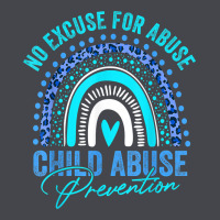 No Excuse Child Abuse Prevention Awareness Leopard Rainbow T Shirt Long Sleeve Tee | Teevron