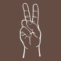 Peace Sign Two Fingers Hand Gesture Symbol Illustration T Shirt Long Sleeve Tee | Teevron