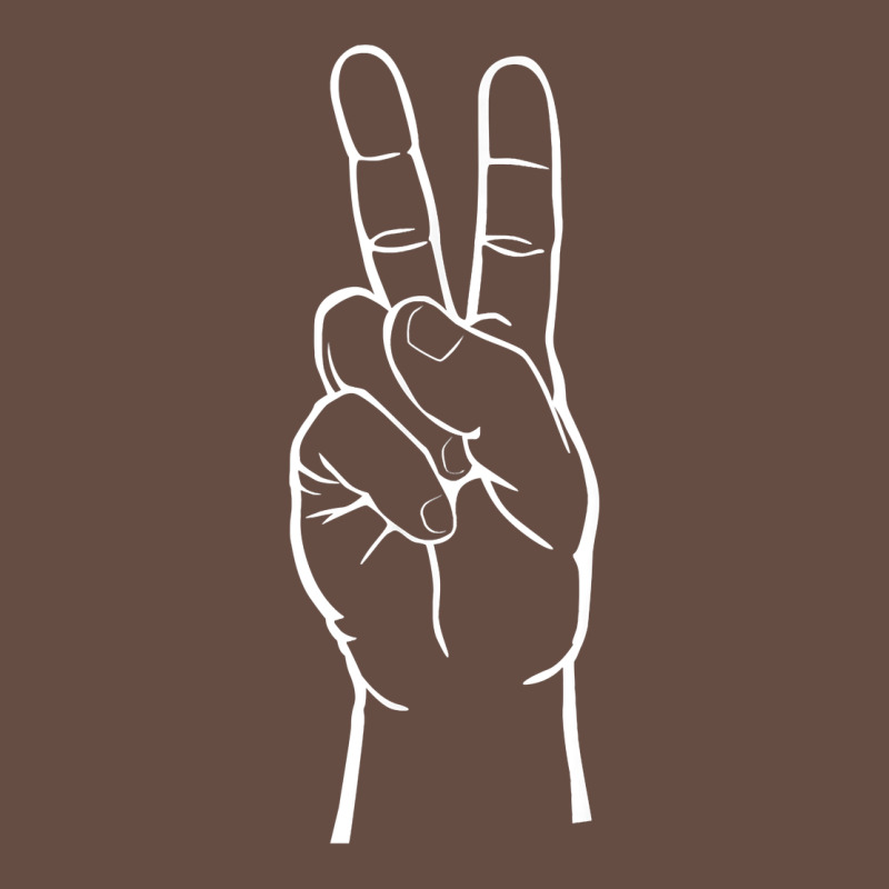 Peace Sign Two Fingers Hand Gesture Symbol Illustration T Shirt Long Sleeve Tee by linhVisuals | Teevron