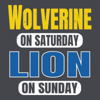 Wolverine On Saturday Lion On Sunday Fans Detroit Vintage Pullover Hoo Long Sleeve Tee | Teevron