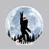 Santa Bigfoot Christmas Rock Funny Sasquatch Believe Xmas T Shirt Long Sleeve Tee | Teevron