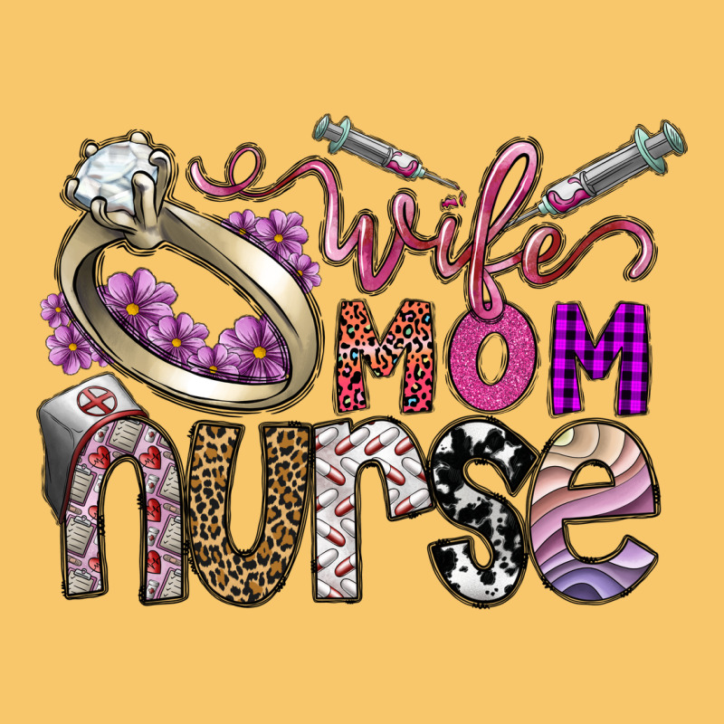 Wife Mom Nurse Vintage Hoodie by SublimationCraftShop | Teevron