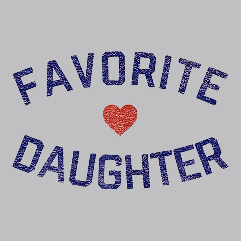 Womens Favorite Daughter Heart Distressed Vintage Faded Classic T Shir Long Sleeve Tee by linhVisuals | Teevron
