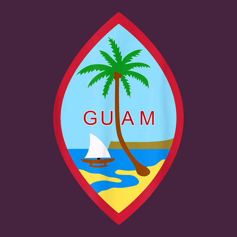 Guam Coat Of Arms Souvenir Gift Flag Chamorro T Shirt Long Sleeve Tee by linhVisuals | Teevron