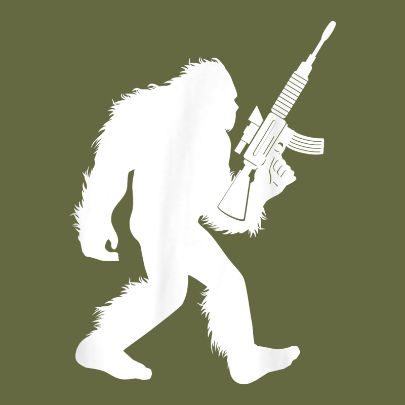 Bigfoot With Rifle Sasquatch 2nd Amendment Gun T Shirt Long Sleeve Tee by linhVisuals | Teevron