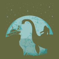 Bigfoot Riding Loch Ness Monster Sasquatch Ufo Abduction Pullover Hood Long Sleeve Tee | Teevron
